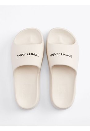 Sandalias Beige Con Plataforma Gruesa Y Logo Tommy Hilfiger