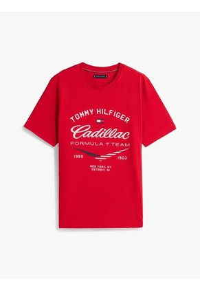 Camiseta Roja Varsity TH X Cadillac Formula 1® Team Tommy Hilfiger