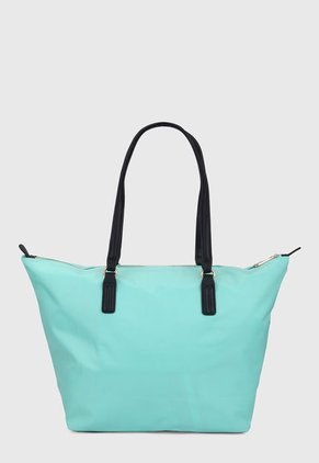 Bolso Verde Aguamarina-Negro Tommy Hilfiger