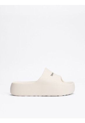 Sandalias Beige Con Plataforma Gruesa Y Logo Tommy Hilfiger