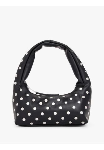 Bolso Negro De Hombro Con Tachuelas Metalizadas Tommy Hilfiger Tommy Hilfiger