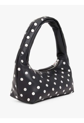 Bolso Negro De Hombro Con Tachuelas Metalizadas Tommy Hilfiger