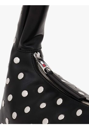 Bolso Negro De Hombro Con Tachuelas Metalizadas Tommy Hilfiger