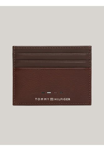 Tarjetero Café Premium De Cuero Con Logo Tommy Hilfiger Tommy Hilfiger