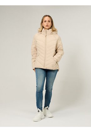 Chaqueta Beige Ligera Acolchada Tommy Hilfiger