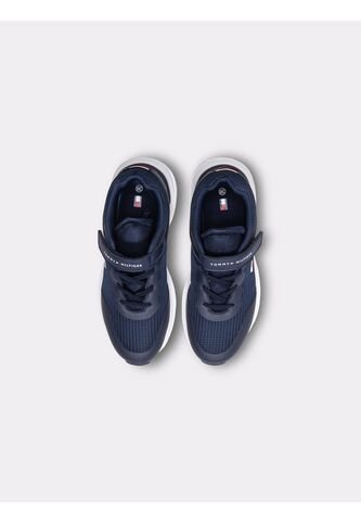 Tenis Azul De Corte Bajo Con Velcro Y Cordones Tommy Hilfiger Tommy Hilfiger