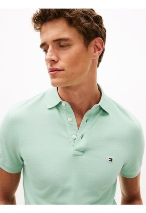 Polo Verde De Corte Slim 1985 Tommy Hilfiger