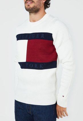 Buzo Marfil-Azul-Vinotinto Tommy Hilfiger