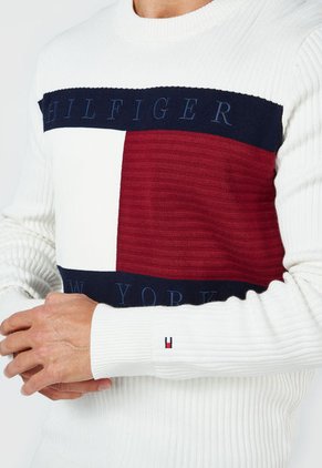 Buzo Marfil-Azul-Vinotinto Tommy Hilfiger