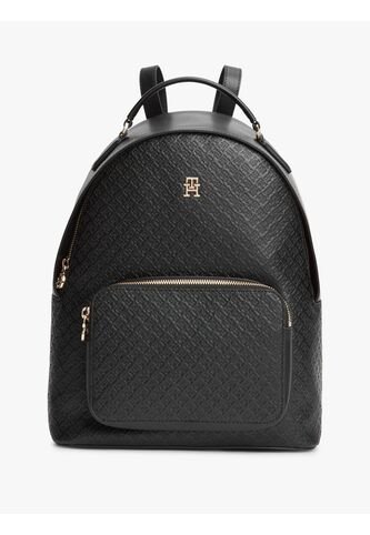 Morral Negro Con Monogramas TH En Bajo Relieve Tommy Hilfiger Tommy Hilfiger