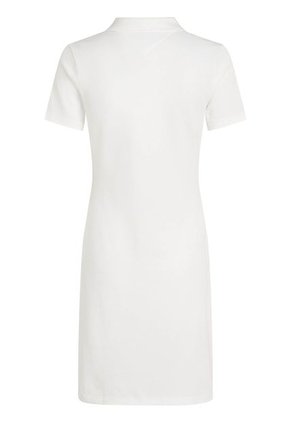 Vestido Blanco Tipo Polo Con Cuello En V Abierto Tommy Hilfiger