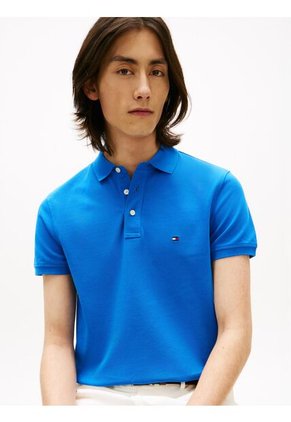 Polo Azul De Corte Slim 1985 Tommy Hilfiger