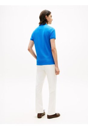 Polo Azul De Corte Slim 1985 Tommy Hilfiger