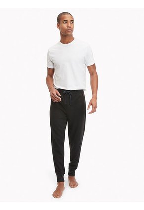 Jogger Térmico Con Cordón Hombre Negro Tommy Hilfiger