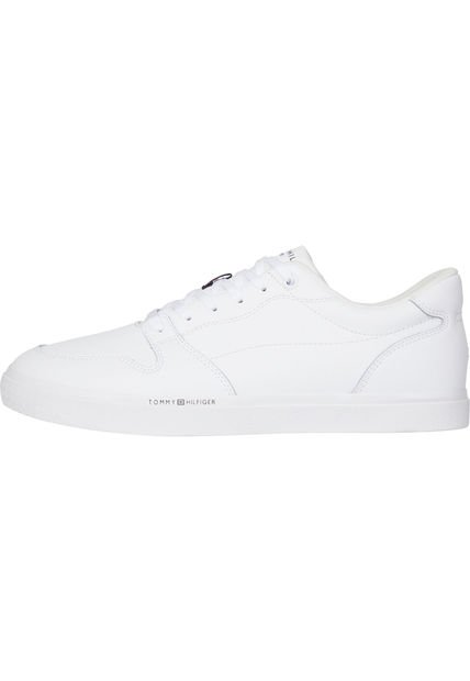 Tenis De Corte Bajo Hombre Blanco Tommy Hilfiger