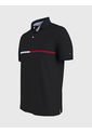 Polo Negra Para Hombre Con Logo Tommy Hilfiger de Tommy Hilfiger