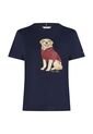Camiseta Azul Manga Corta Con Logo De Perro Tommy Hilfiger de Tommy Hilfiger