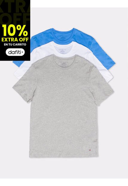 Pack Multicolor De 3 Camisetas Para Hombres Tommy Hilfiger