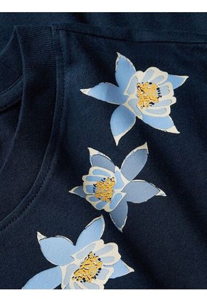 Camiseta Azul Con Logo Gráfico De Corte Regular Tommy Hilfiger