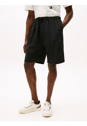 Bermudas Negro Con Logo Colección APXGP Tommy Hilfiger