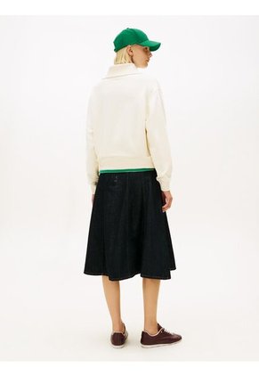 Saco Blanco Con Cierre De Media Cremallera Con Logo Script Tommy Hilfiger