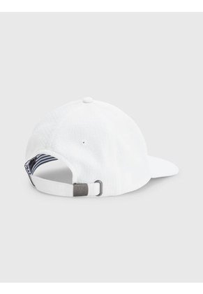 Gorra De Béisbol Texturizada Con Monograma Hombre Blanco Tommy Hilfiger