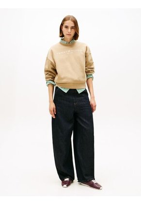 Saco Café Con Logo Corp Moderno Tommy Hilfiger