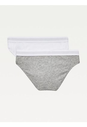 2 Pack De 2 Panties Gris - Blanco Para Niña Tommy Hilfiger