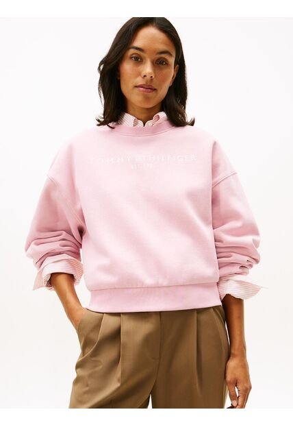 Saco Rosado Con Logo Corp Moderno Tommy Hilfiger