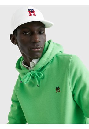 Gorra De Béisbol Texturizada Con Monograma Hombre Blanco Tommy Hilfiger