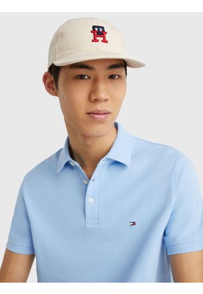 Gorra De Béisbol Texturizada Con Monograma Hombre Beige Tommy Hilfiger