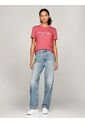 Camiseta Rosada De Cuello Redondo Con Logo Tommy Hilfiger de Tommy Hilfiger
