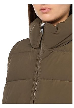 Chaleco Verde De Cuello Alto Con Cierre De Cremallera Tommy Hilfiger