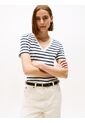 Camiseta Multicolor Slim Con Cuello En V Tommy Hilfiger de Tommy Hilfiger