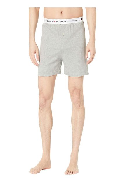 Bóxer Gris Athletic Con Logo Tommy Hilfiger