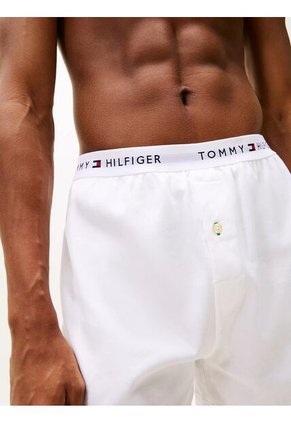 Bóxer Blanco Athletic Con Logo Tommy Hilfiger
