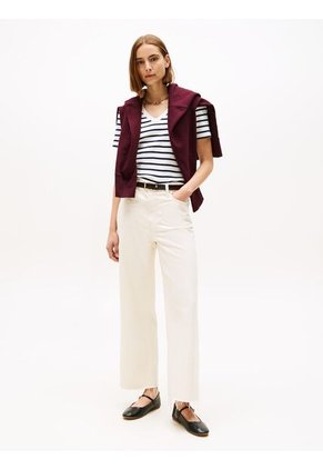 Camiseta Multicolor Slim Con Cuello En V Tommy Hilfiger