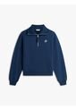 Saco Azul Con Cierre De Media Cremallera Con Logo Script Tommy Hilfiger de Tommy Hilfiger