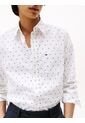 Camisa Multicolor De Corte Regular Con Popelina Y Estampado Pequeño De Puntos Tommy Hilfiger de Tommy Hilfiger