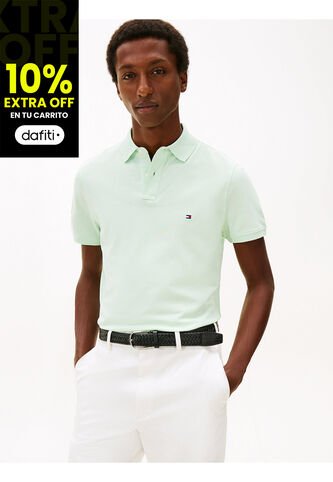 Polo Verde Claro 1985 De Corte Regular Tommy Hilfiger Tommy Hilfiger