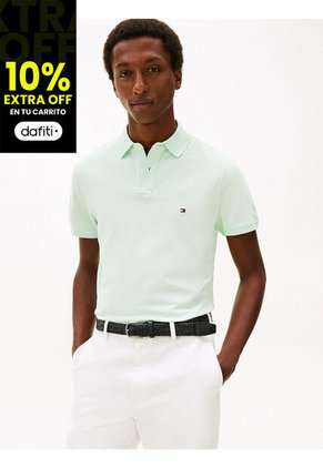 Polo Verde Claro 1985 De Corte Regular Tommy Hilfiger