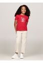 Camiseta Roja Con Logotipo Metalizado Tommy Hilfiger de Tommy Hilfiger