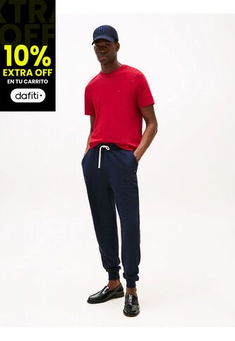 Camiseta Roja De Cuello Redondo Tommy Hilfiger Tommy Hilfiger