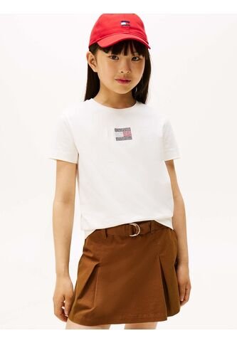 Camiseta Blanca Con Logo De Strass Tommy Hilfiger Tommy Hilfiger