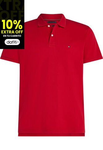 Polo Rojo De Corte Regular Tommy Hilfiger Tommy Hilfiger