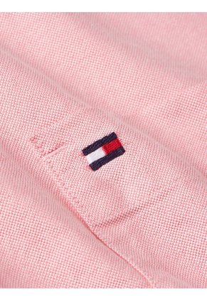 Camisa Rosada Heritage De Manga Corta Tommy Hilfiger