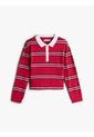 Polo Rojo Varsity De Manga Larga Tommy Hilfiger de Tommy Hilfiger