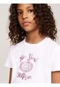Camiseta Blanca Con Logotipo Metalizado Tommy Hilfiger de Tommy Hilfiger