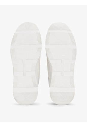 Tenis Blanco Con Texturas Mixtas Tommy Hilfiger