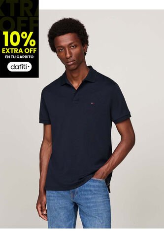 Polo Azul Essential De Corte Regular Con Logo Tommy Hilfiger Tommy Hilfiger